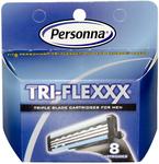 Personna Razor Blades, Tri-Flexxx, Triple Blade Cartridges for Men, 8 Cartridges  US$7.54 iHerb