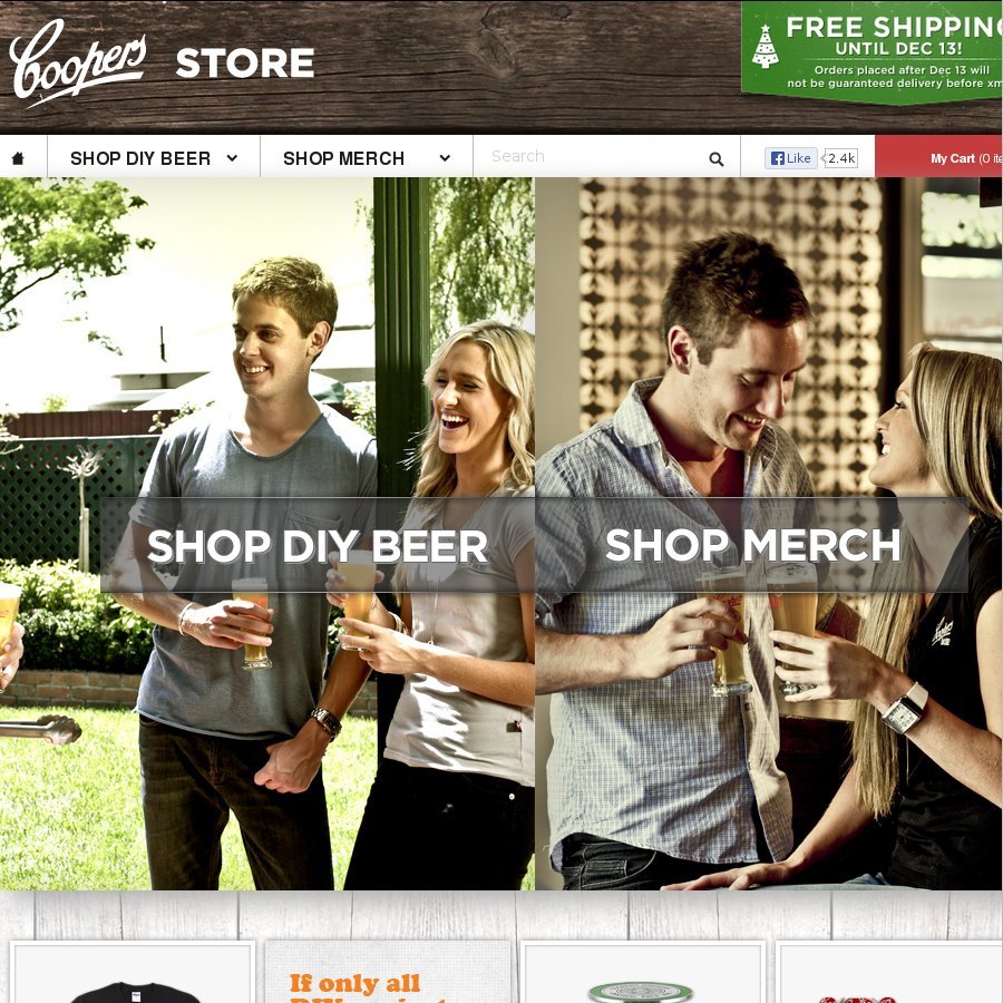 Coopers Home Brew Free Shipping (No Min) OzBargain