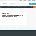 $75 OFF Any Course with Australian Online Courses