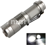 CREE Q3 210 Lumen Silver LED Zoom Torch AA Powered @ TMART AU $4.90 Delivered