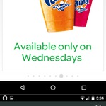 20c / FREE for a Frozen Drink (Wed) & Coffee (Fri) @ Woolworths Petrol (App & Transaction Req)