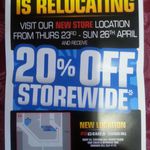 EB Games Cannon Hill 20% off Storewide (Exclusions Apply) (QLD)