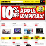 JB Hi-Fi Deals 10% off TVs, 30% off Logitech, 30% off Marley & Sennheiser Headphones + Many More