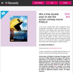 Win 1 of 200 Double Passes to PIXELS from Plus Rewards