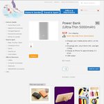 Xiaomi 5000mAh Ultra Slim Power Bank + Free Gift $14.25 Shipped @ Enveloped