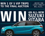 Win a Suzuki Vitara RT-X, 1 of 5 Trips to The Block Finale from Channel 9/Suzuki