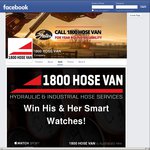 Win 2x Smart Watches (His & Hers) valued at $1000 from 1800 HOSE VAN