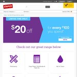 Staples.com.au - Get $20 off Every $100 You Spend