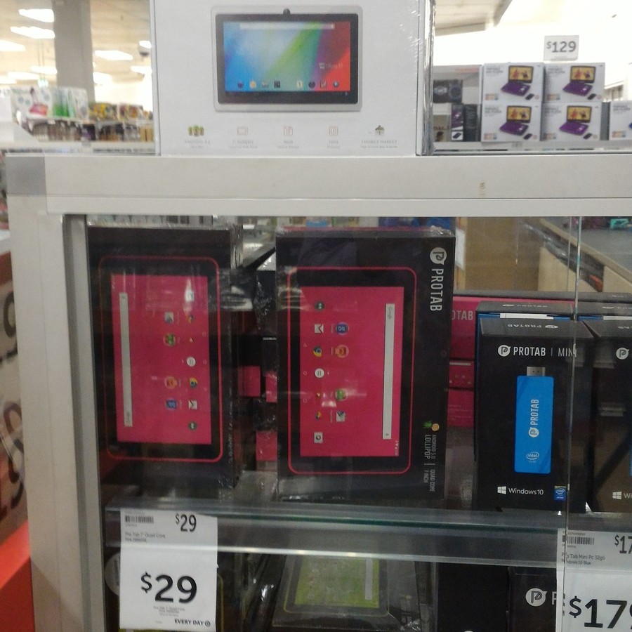 Unisurf 7" 20 and Pro Tab 7" 29 Tablet at Target Warringah Mall NSW