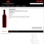 93-95pt Confidential Single Vineyard Barossa Shiraz 2012 6pk $240 ($40/bt) + $10 Delivery @ Langton's
