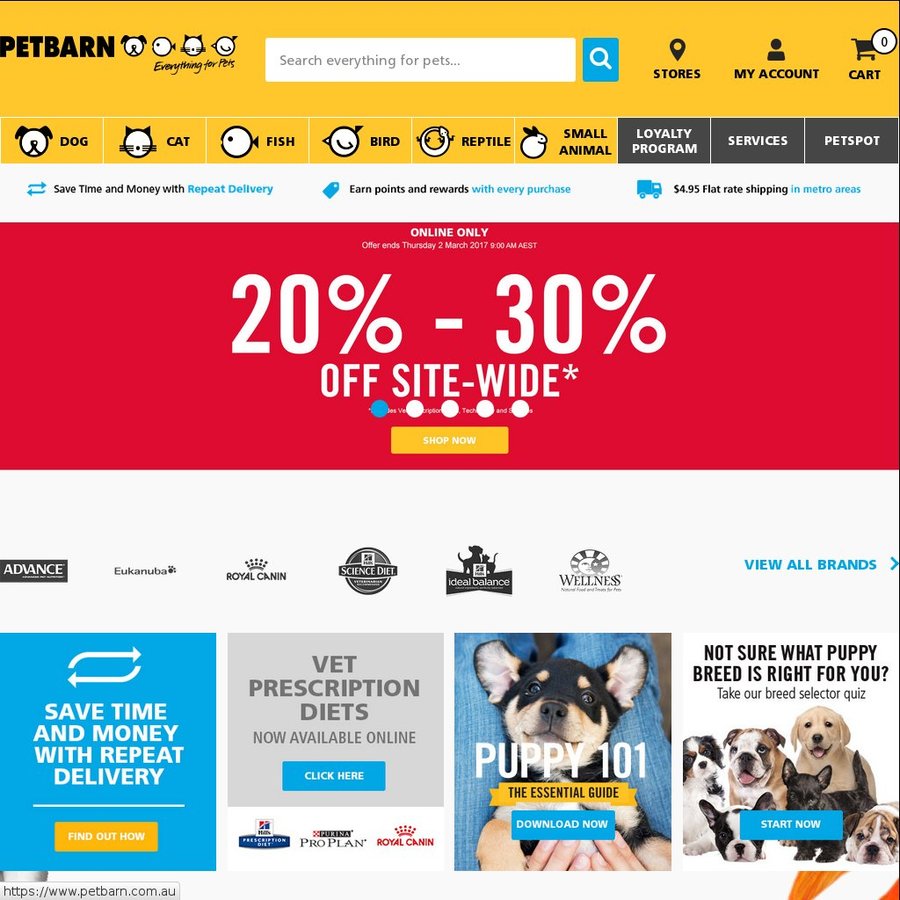 Petbarn 20 30 Off Sitewide Extra 30 Off With Code Online Only