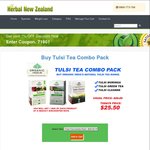 Onsale Tulsi Tea Combo Pack - NZD $38.45 Shipped (~AUD $36) @ Herbal New Zealand