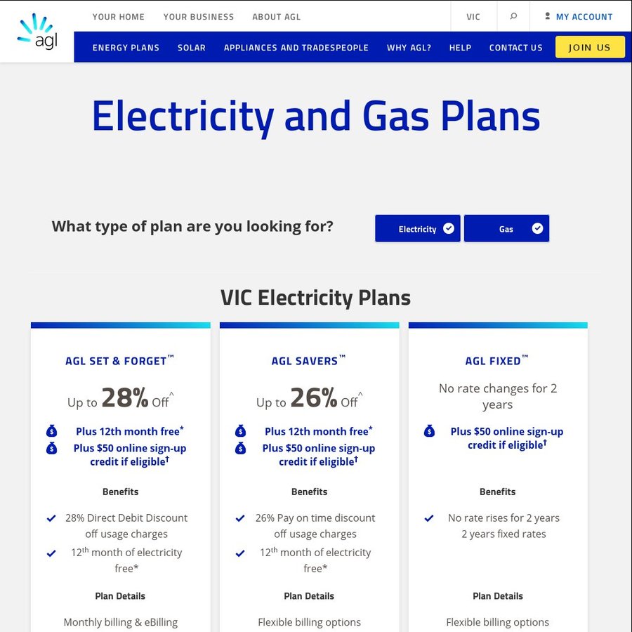 AGL 20 50 Electricity and 14 50 Gas NSW OzBargain