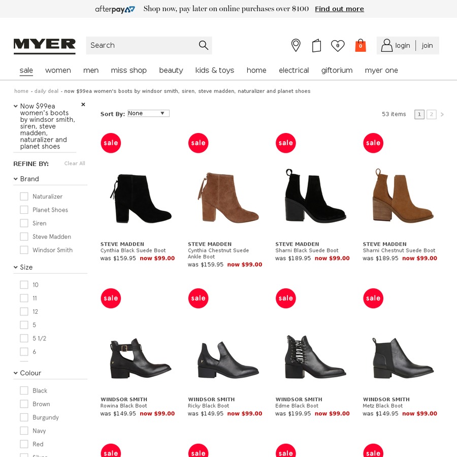 myer naturalizer shoes