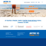 Win a $20,000 Flight Centre Travel Gift Card from Mitre 10 [Open to Tradies and Apprentices]