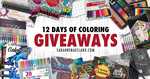 12 Days of Coloring Giveaways