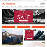 Macpac: Take $20 Off When You Spend $150