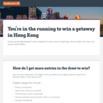 Win a Getaway in Hong Kong for 2 (or 15 $100 Gift Cards) with Bankwest