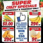 [QLD] Wednesday + Thursday - Bananas $0.29/Kg, Rockmelons $0.09cents, Butternut Pumpkin $0.29/Kg @ Discount Fruit Barn Rothwell