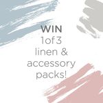 Win 1 of 3 Linen & Accessory Prize Packs Worth Over $600 from Snooze