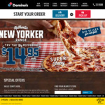 40% off Traditional and Premium Pizzas @ Domino's