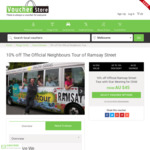 10% off The Official Neighbours Tour of Ramsay Street + 10% off New Customer Discount @ Voucher Store