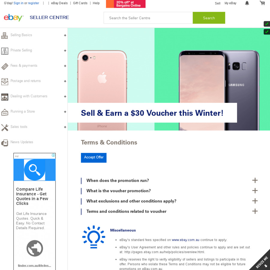 Get a 30 eBay Voucher When You Sell 100 Worth of Items eBay OzBargain