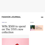 Win a 5TH Product Prize Pack Worth $500 from Fashion Journal