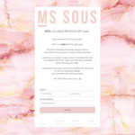 Win 1 of 3 $500 MS SOUS Gift Cards