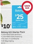 Belong Mobile $25 Starter Kit for $10 (60% off) @ Australia Post