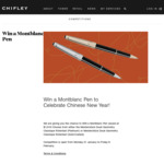 Win a Montblanc Pen Worth $1,010 from Chifley