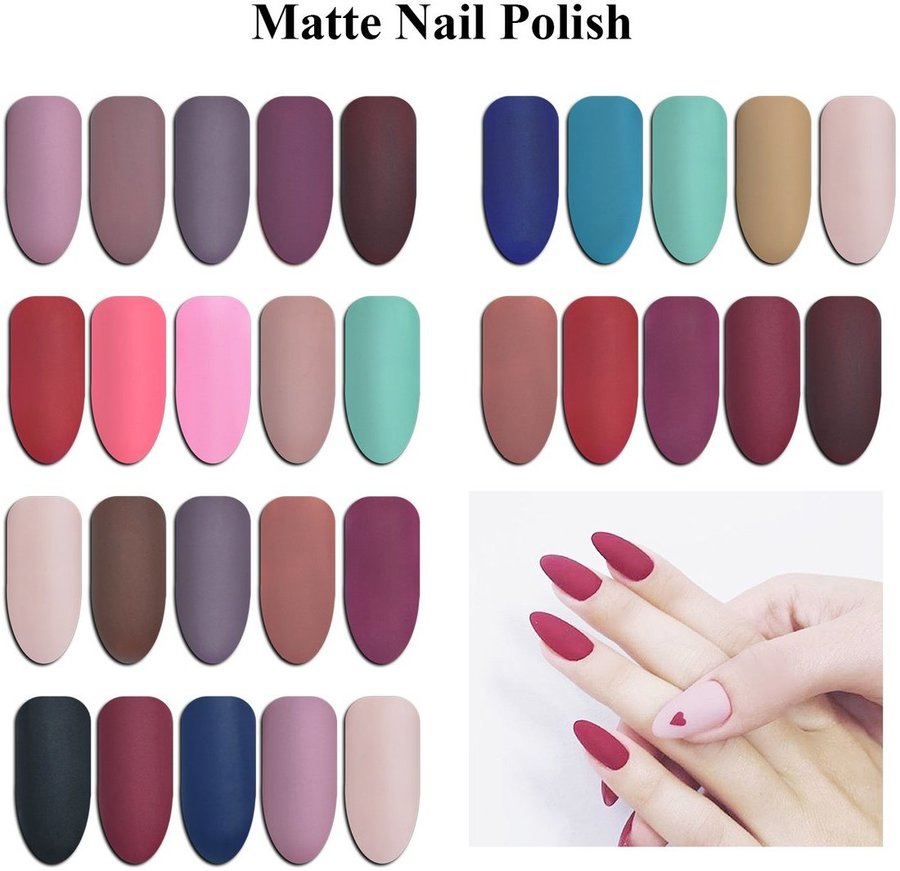 31% off Matte Nail Polish 5 Colour Set Plus Free Gift $33.95 Delivered ...