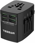 Universal Travel Adapter with 4 USB $20.99 (25% off) + Post (Free with Prime/ $39+) @ TESSAN DIRECT-AU