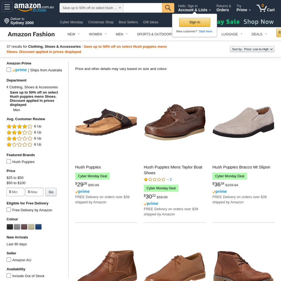 hush puppies sale amazon