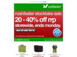   20 - 40% Off Storewide - Rushfaster Stocktake Storewide Sale