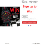 Win a Scuderia Ferrari Redrev Black Silicone Watch Worth $229 from The Watch Factory