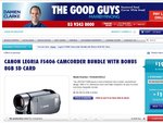 Canon Legria FS406 Camcorder Bundle with Bonus 8GB SD Card $199 at The Good Guys