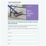 Win a Dyson V11 Cordless Vacuum Valued at $1,199 from Little Aussie [WA]