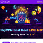 50% off - $29.99 for 1-Year Plan @ SkyVPN