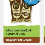 [WA] Magnum Brownie 75ml (Vanilla & Caramel) $0.29 ea (Best Before 09/21) @ Spudshed (Membership Required)