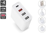 Kogan 4-Port Rapid Travel Charger with QC & PD $15.99 with Free Shipping @ Kogan
