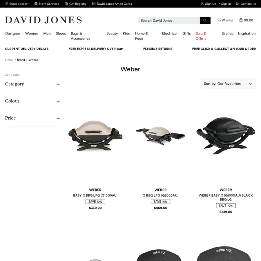 David jones shop weber q