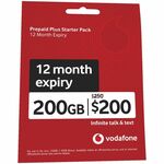 Half Price Long Expiry Prepaid SIM Cards - Vodafone 12 Month 200GB $125 + Post ($0 in-Store/ C&C/ $55 Metro Order) @ Officeworks