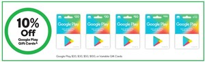 2000 ($10) Woolworths Rewards per $50 Google Play Gift Card til 11 Dec 2018  - Ausdroid