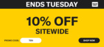 10% off Sitewide Online Only + Delivery ($0 C&C/ $100 Spend) @ Liquorland
