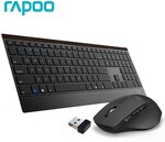 RAPOO 9500M Multi-Mode Wireless Keyboard & Mouse Combo US$20 (~A$29.87) Delivered @ Rapoo Online AliExpress
