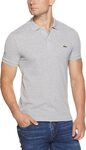Lacoste Men's Basic Slim Fit Polo (Color Silver Chine/Navy Blue/White/Black, Selected Size) $68 Delivered @ Amazon AU