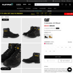 Caterpillar eColorado and Colorado Boots $69.99 (65% off) + $12 Delivery ($0 with $150 Order) @ Platypus