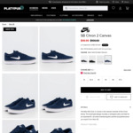 Nike SB Chron 2 Canvas Navy Shoes - $50 + Delivery @ Platypus Shoes