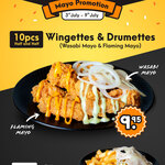 Fried Chicken, 10 Pieces (VIC/NSW/QLD/ACT) or 8 Pieces (WA/NT) Wingettes and Drumettes $9.95 @ NeNe Chicken